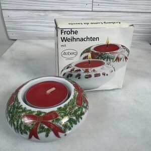 Arzberg 1 candle holder for tealight, Christmas decoration, multicolored